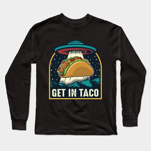 Taco Abduction Long Sleeve T-Shirt by spacedowl